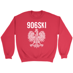 906SKI Michigan Polish Pride - Crewneck Sweatshirt / Red / S - Polish Shirt Store