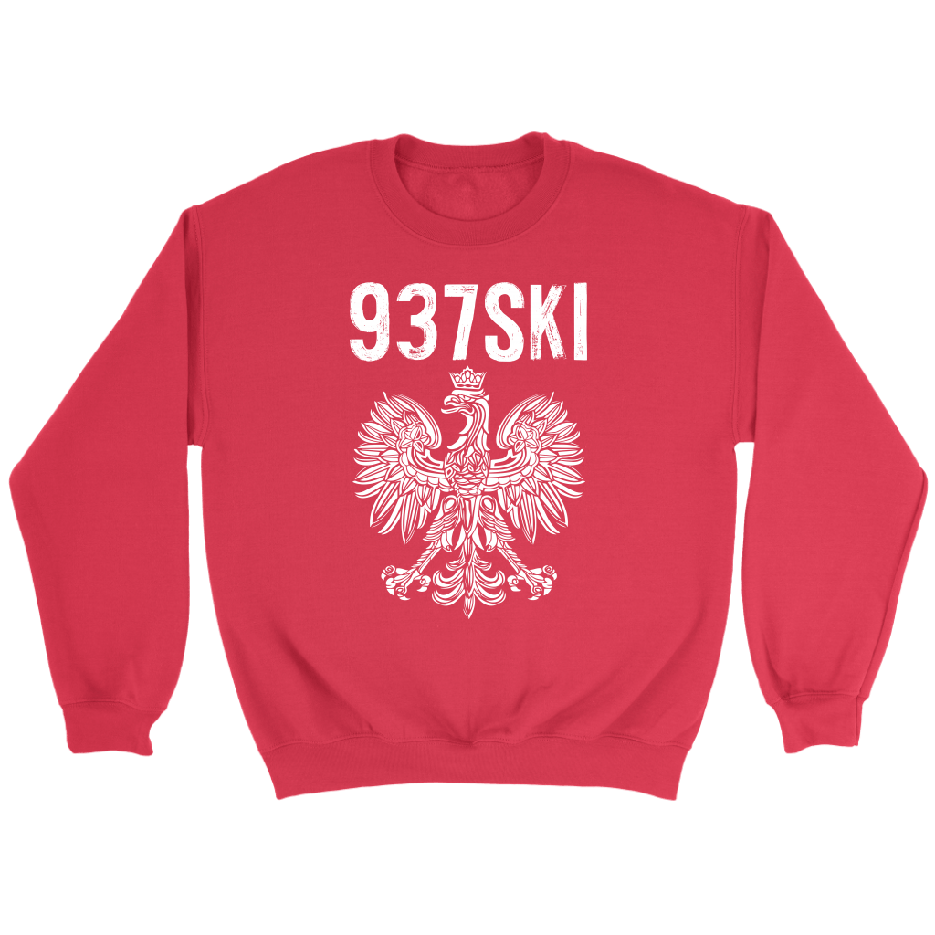 Newark Ohio - 937 Area Code - Polish Pride T-shirt teelaunch Crewneck Sweatshirt Red S