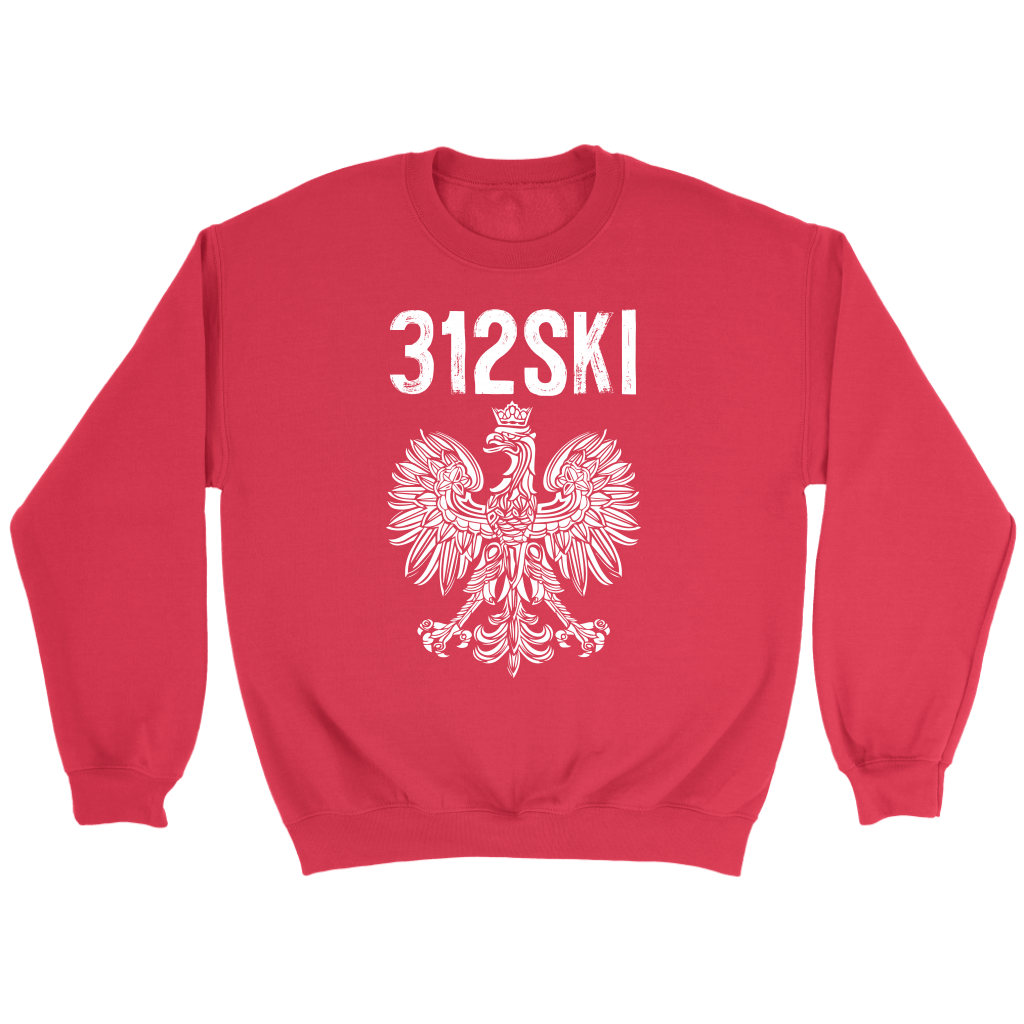 312SKI Illinois Polish Proud T-shirt teelaunch Crewneck Sweatshirt Red S