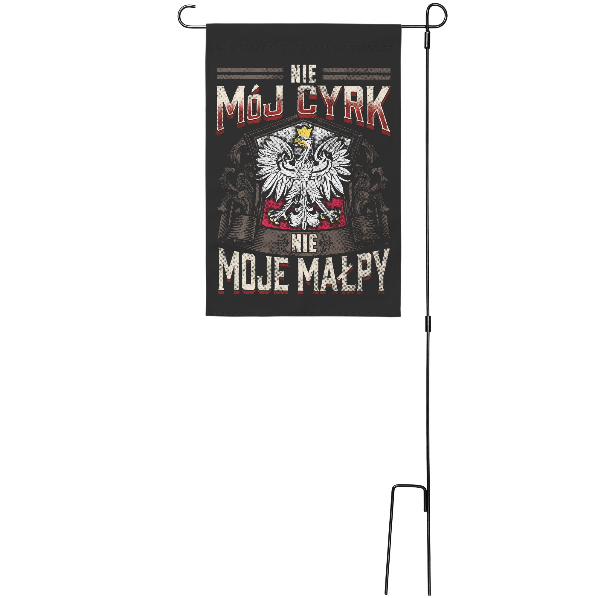 Not My Circus Not My Monkeys Garden Flag Home Goods teelaunch With Stand  