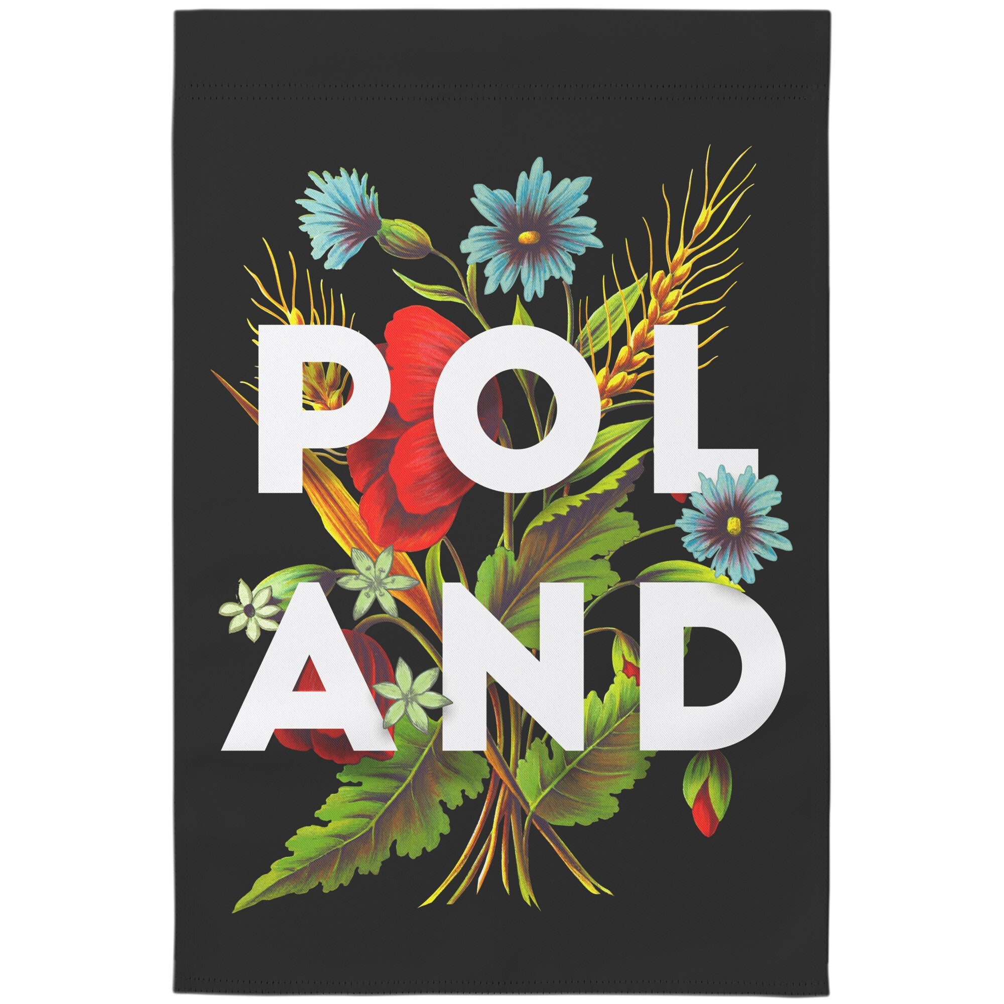 Poland Polish Flowers Garden Flag Home Goods teelaunch   