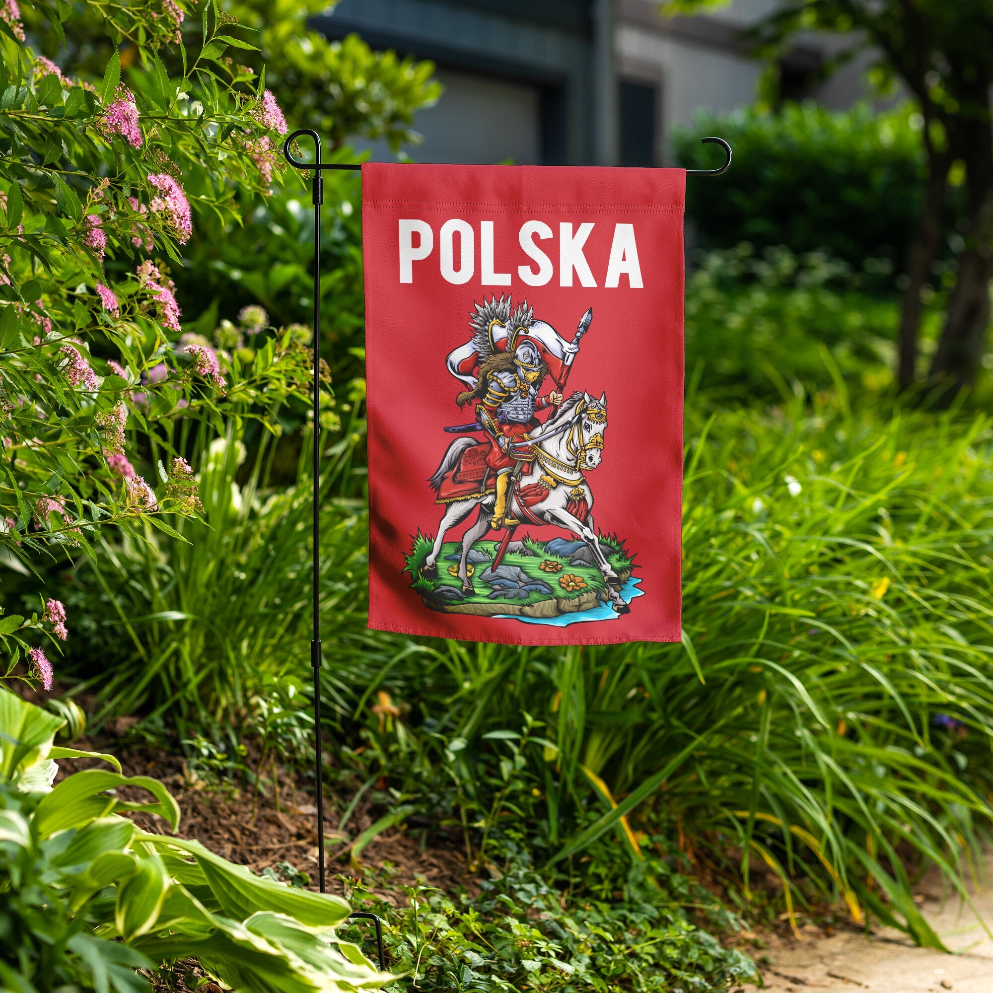 Polish Hussar Garden Flag Home Goods teelaunch   