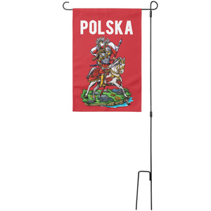 Polish Hussar Garden Flag - With Stand - Polish Shirt Store