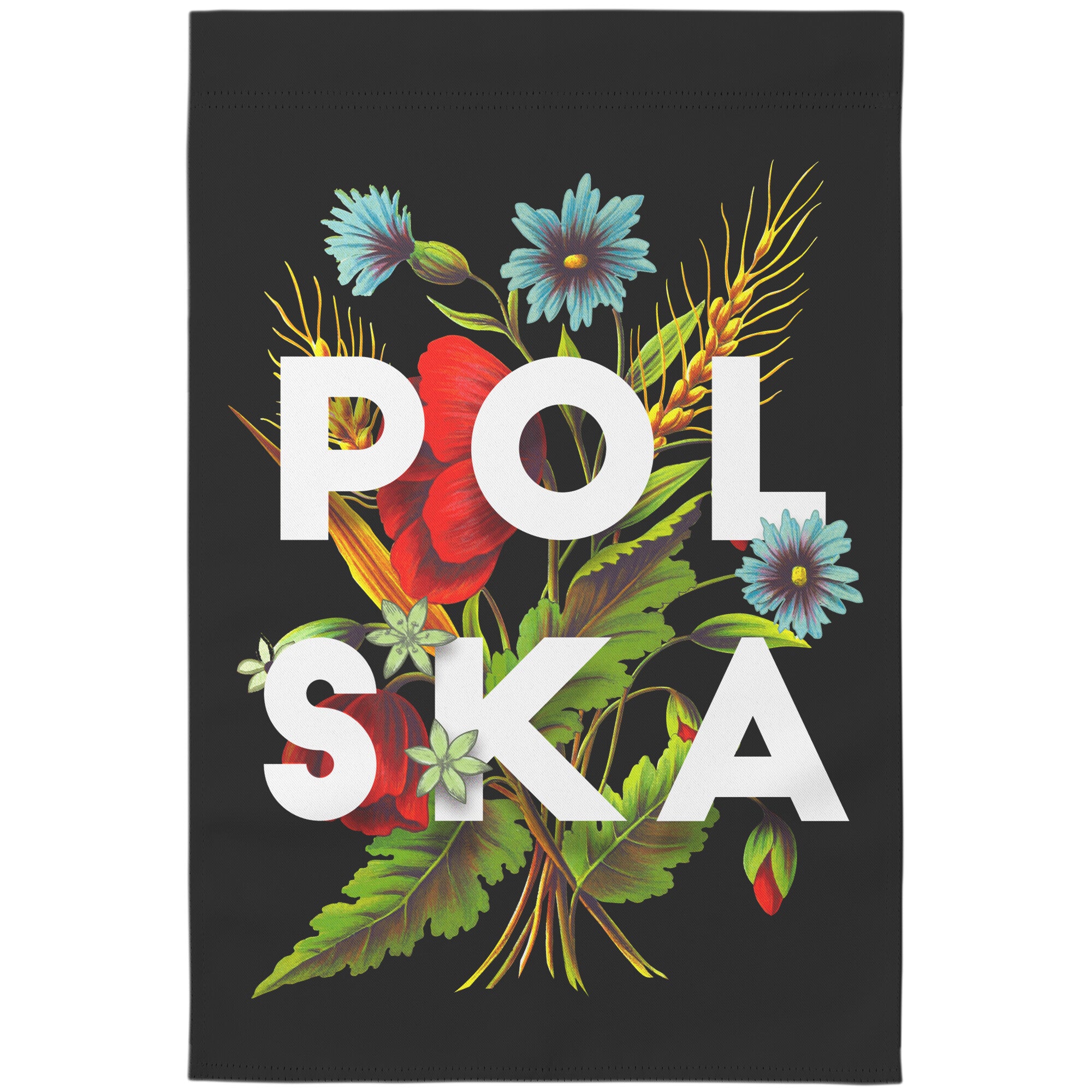 Polska Polish Flowers Garden Flag Home Goods teelaunch   