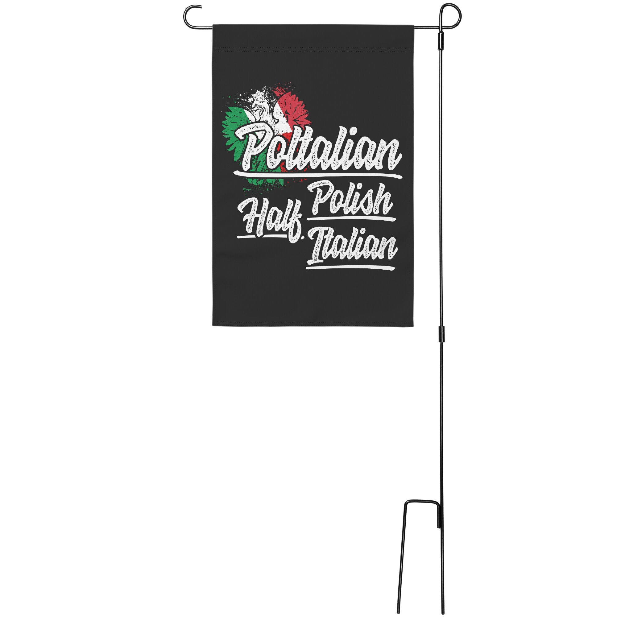 Poltalian Garden Flag Home Goods teelaunch With Stand  