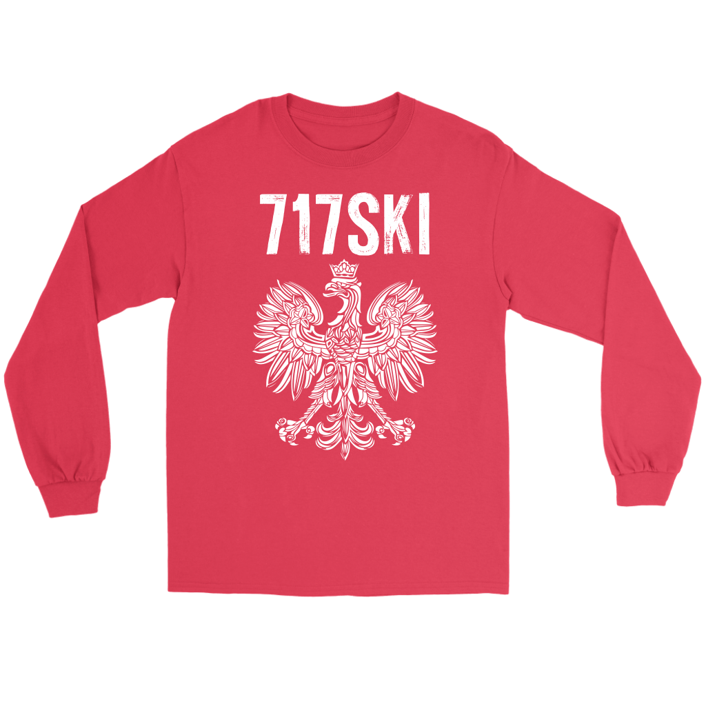 717SKI Pennsylvania Polish Pride T-shirt teelaunch Gildan Long Sleeve Tee Red S