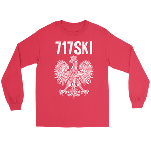 717SKI Pennsylvania Polish Pride - Gildan Long Sleeve Tee / Red / S - Polish Shirt Store