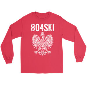 804SKI Virginia Polish Pride - Gildan Long Sleeve Tee / Red / S - Polish Shirt Store