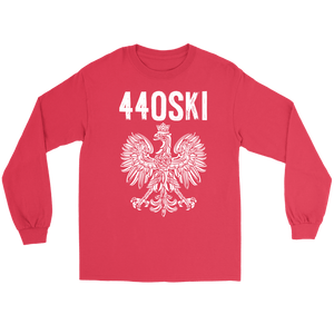 Parma Ohio - 440 Area Code - Polish Pride - Gildan Long Sleeve Tee / Red / S - Polish Shirt Store