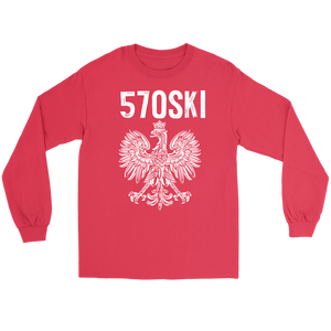 Scranton Pennsylvania Polish Shirt - Gildan Long Sleeve Tee / Red / S - Polish Shirt Store