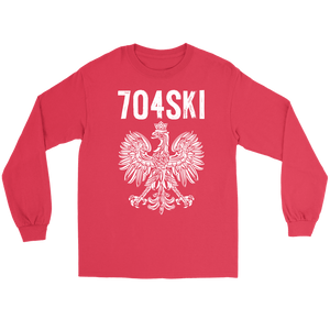 704SKI North Carolina Polish Pride - Gildan Long Sleeve Tee / Red / S - Polish Shirt Store