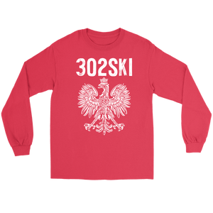 302SKI Delaware Polish Pride - Gildan Long Sleeve Tee / Red / S - Polish Shirt Store