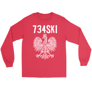 Ann Arbor Michigan Polish Pride Shirt - Gildan Long Sleeve Tee / Red / S - Polish Shirt Store