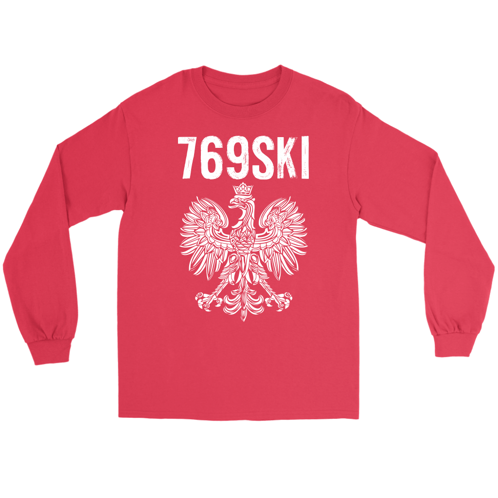 769SKI Mississippi Polish Pride T-shirt teelaunch Gildan Long Sleeve Tee Red S