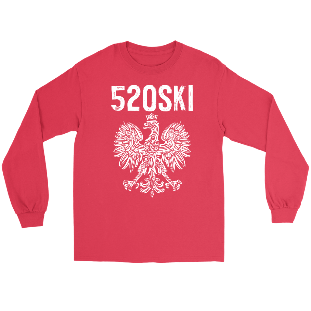 520SKI Arizona Polish Pride T-shirt teelaunch Gildan Long Sleeve Tee Red S