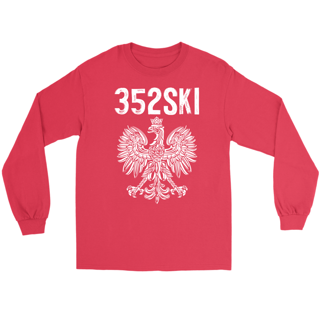 352SKI Gainesville Florida Polish Pride T-shirt teelaunch Gildan Long Sleeve Tee Red S
