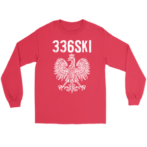 336SKI North Carolina Polish Pride - Gildan Long Sleeve Tee / Red / S - Polish Shirt Store
