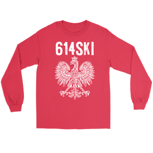 Columbus Ohio - 614 Area Code - Polish Pride - Gildan Long Sleeve Tee / Red / S - Polish Shirt Store