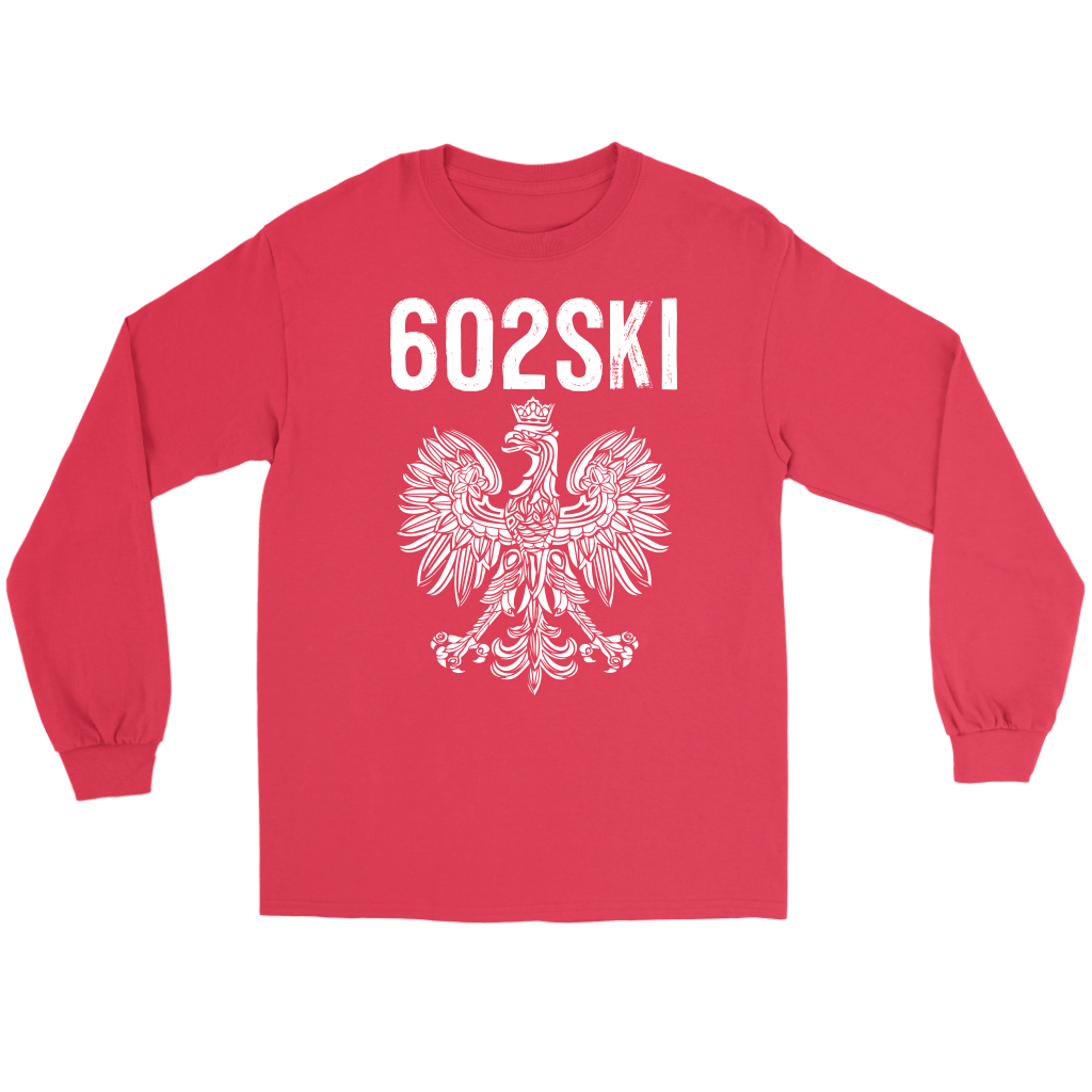 602SKI Arizona Polish Pride T-shirt teelaunch Gildan Long Sleeve Tee Red S