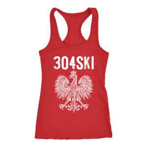 West Virginia - 304 Area Code - Next Level Racerback Tank / Red / XS - Polish Shirt Store
