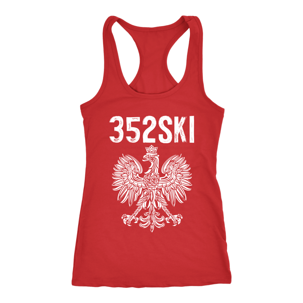 352SKI Gainesville Florida Polish Pride T-shirt teelaunch Next Level Racerback Tank Red XS
