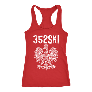 352SKI Gainesville Florida Polish Pride - Next Level Racerback Tank / Red / XS - Polish Shirt Store