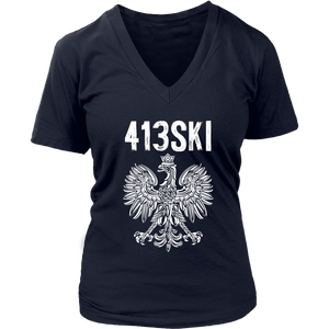 413SKI Massachusetts Polish Pride Alt Colors -  - Polish Shirt Store
