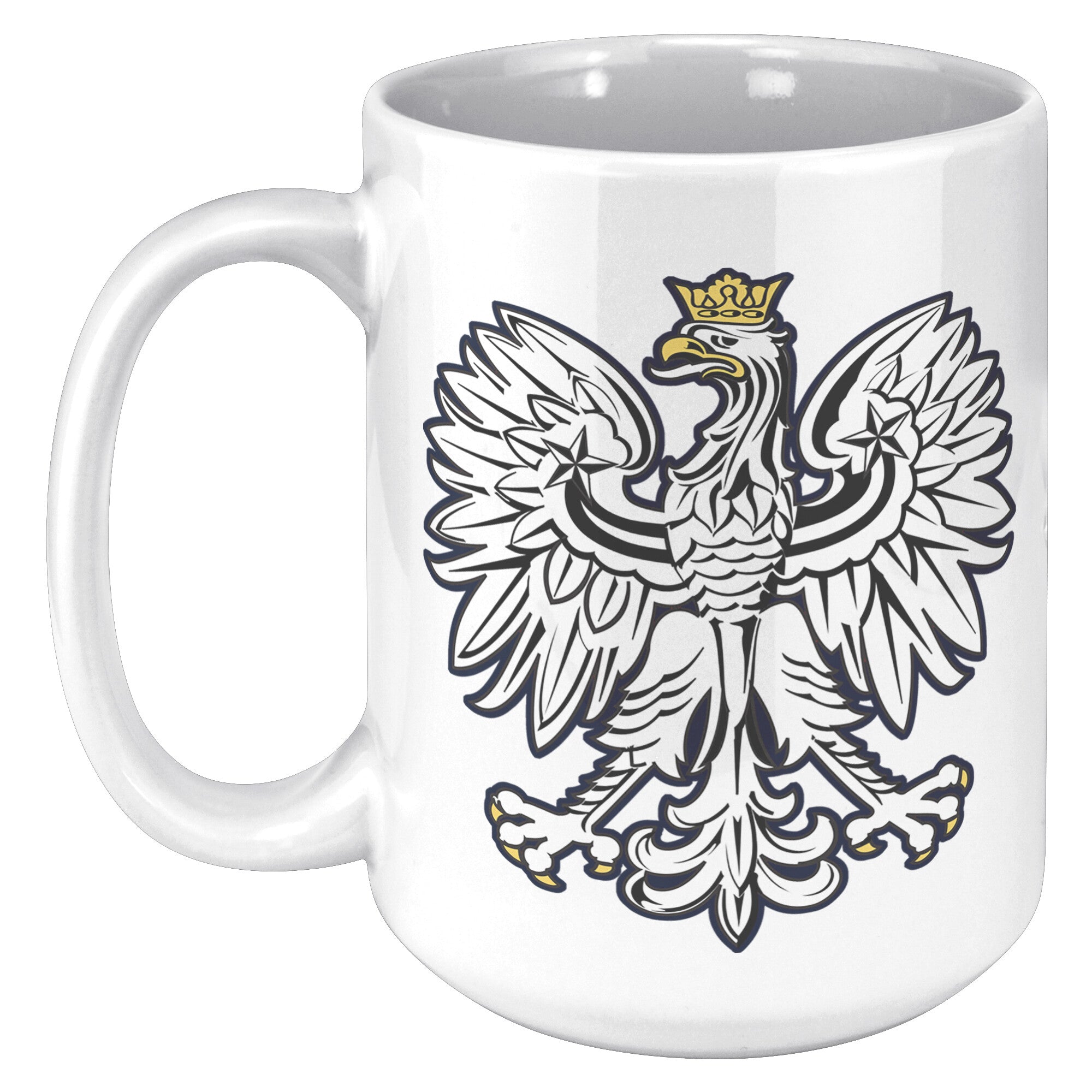 White Polish Eagle Coffee Mug Ceramic Mugs teelaunch   