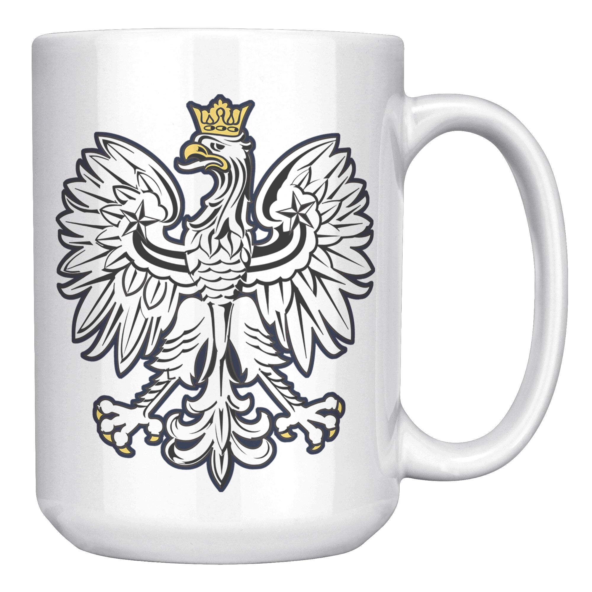 White Polish Eagle Coffee Mug Ceramic Mugs teelaunch   