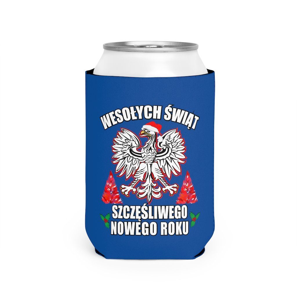 Wesolych Swiat Can Cooler Sleeve Accessories Printify   
