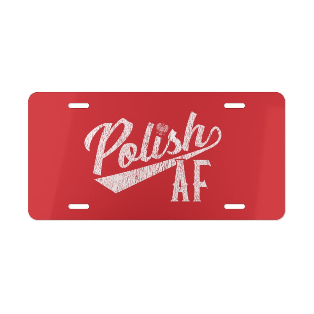 Polish AF Vanity Plate Accessories Printify 12" × 6"  