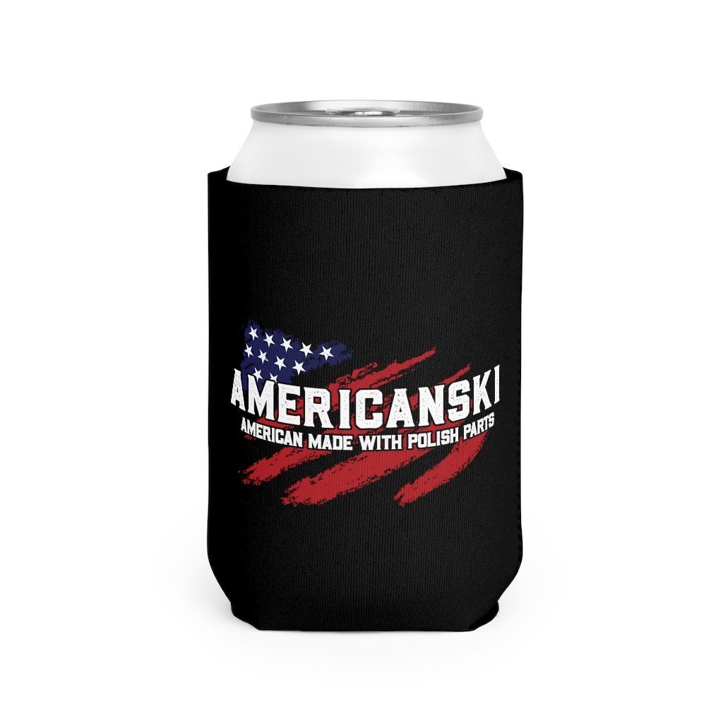 Americanski Can Cooler Sleeve Accessories Printify White One size 