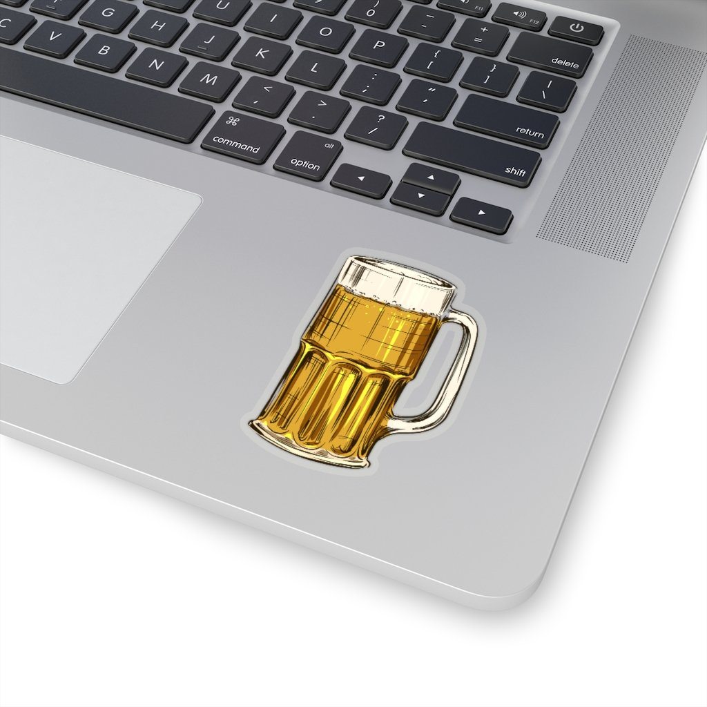Beer Mug Die-Cut Sticker Paper products Printify   
