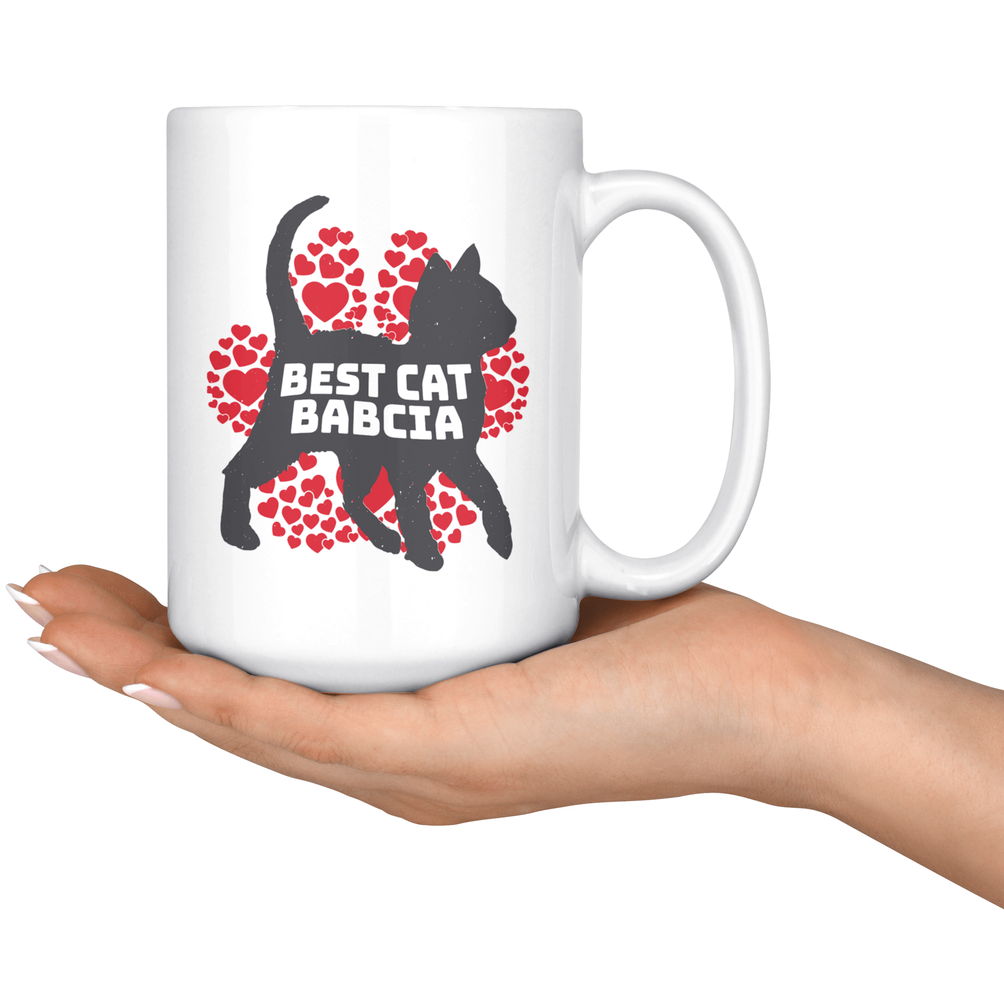 Best Cat Babcia Coffee Mug Drinkware teelaunch   