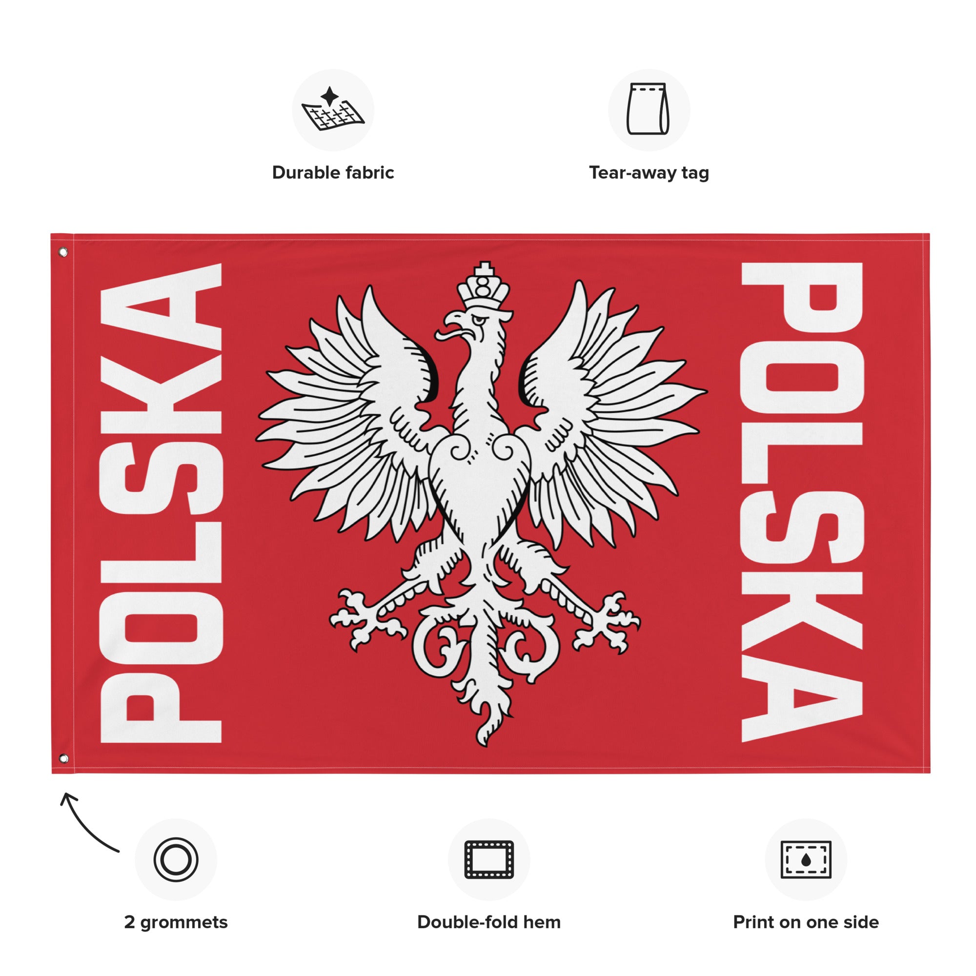 Polska Indoor Wall Flag  Polish Shirt Store   