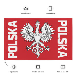 Polska Indoor Wall Flag -  - Polish Shirt Store