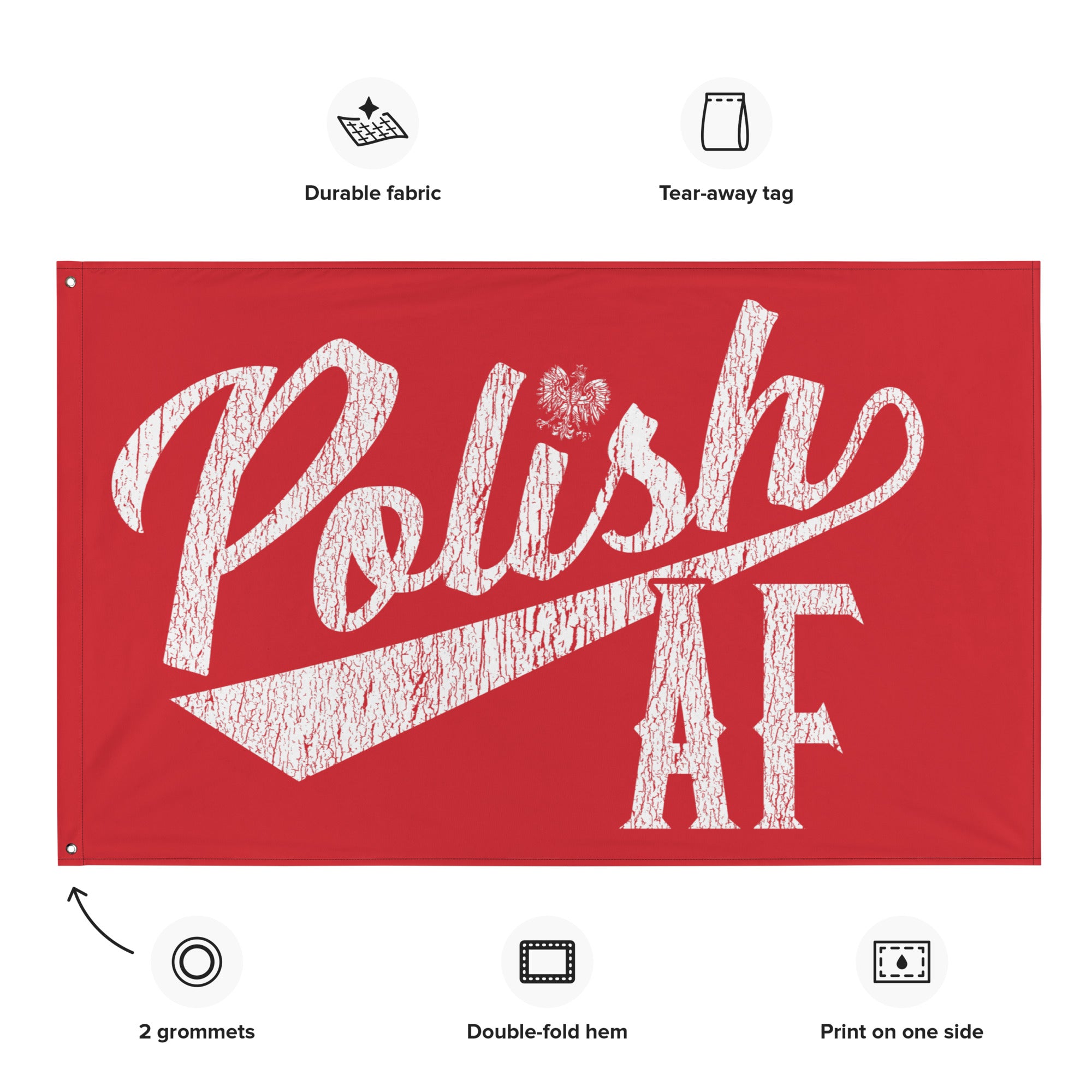Polish AF Indoor Wall Flag  Polish Shirt Store   