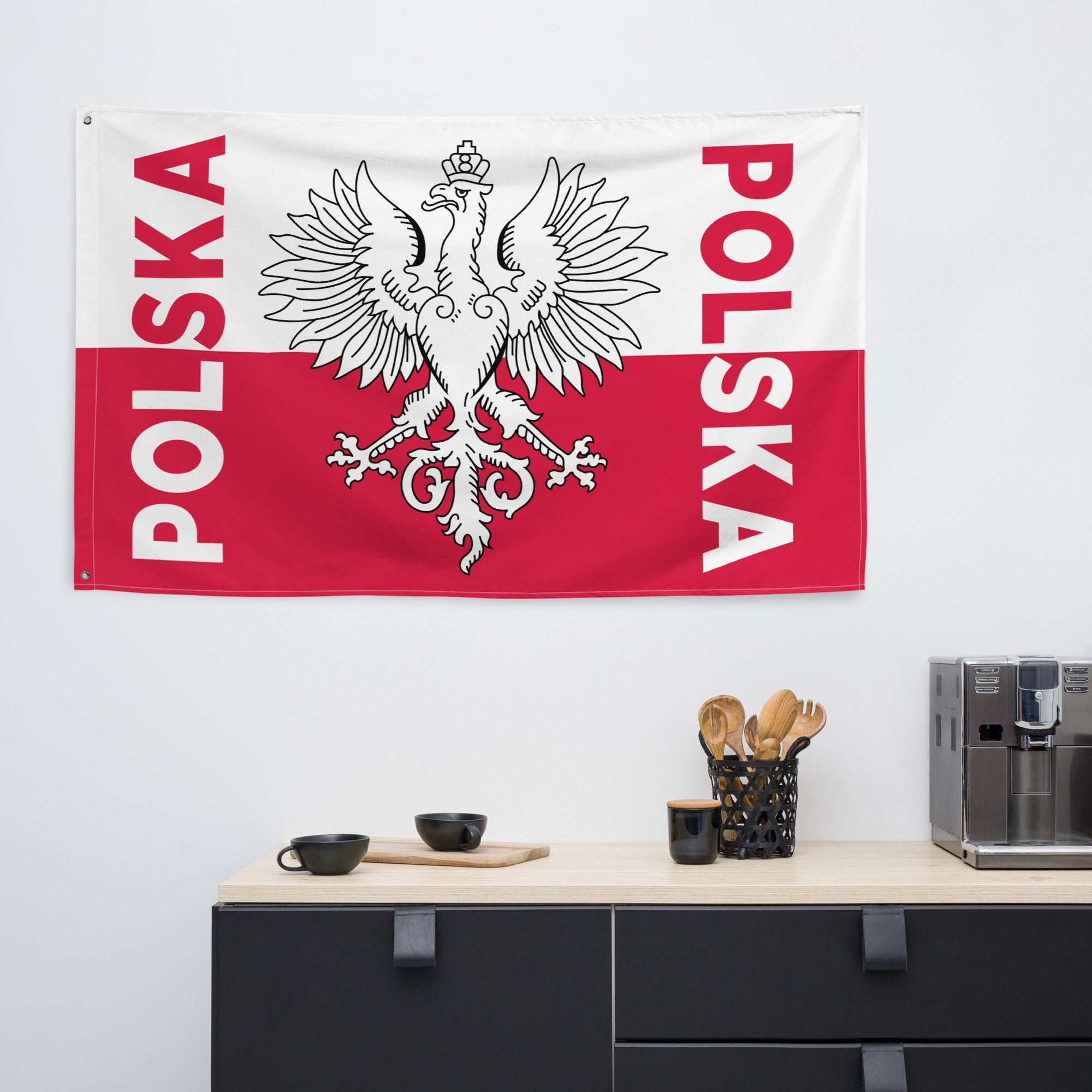 Polska Decorative Indoor Wall Flag  Polish Shirt Store   
