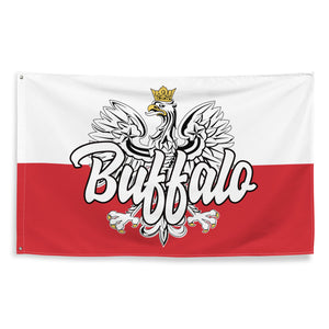 Polish Buffalo NY Indoor Wall Flag -  - Polish Shirt Store