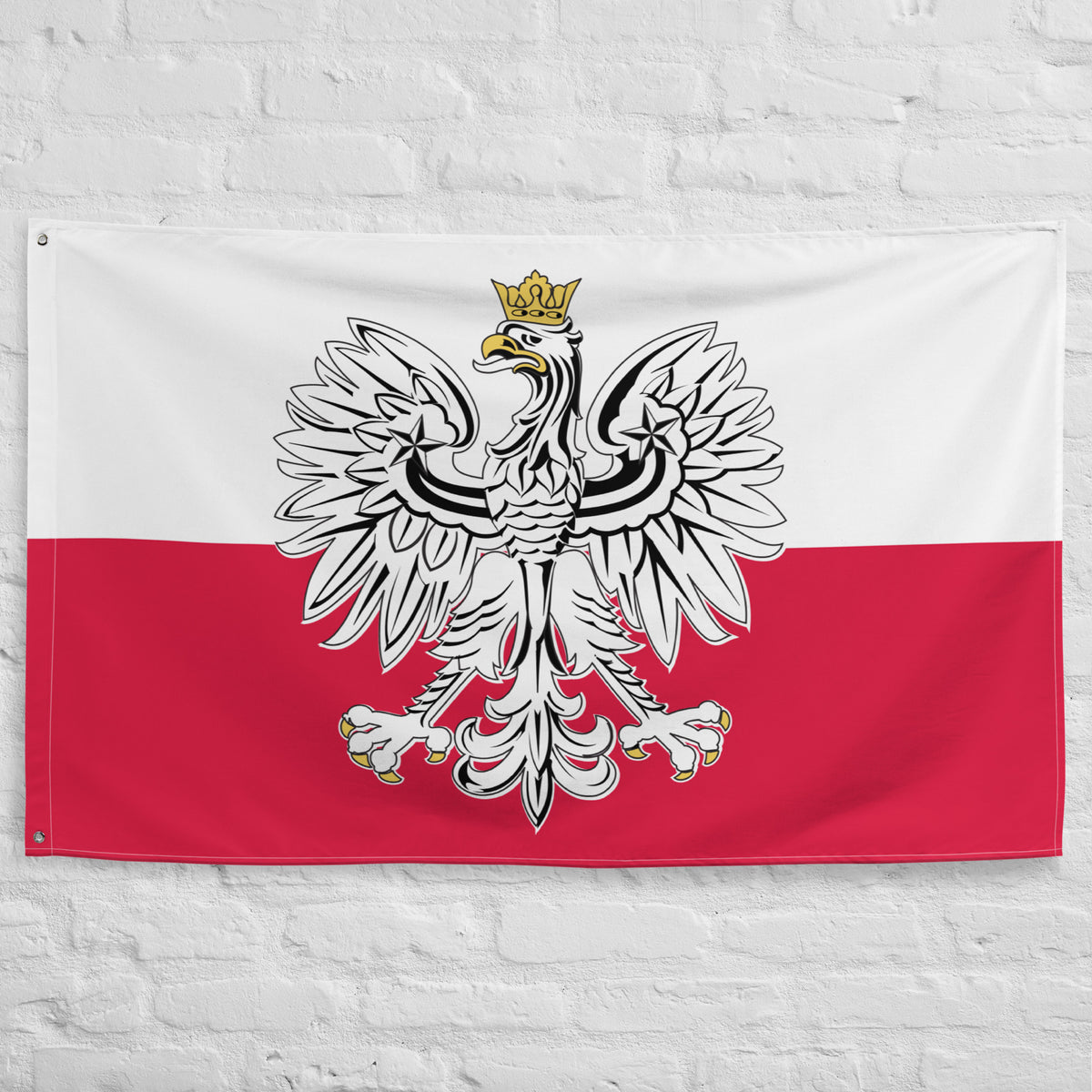 Polish Eagle Indoor Wall Flag  Polish Shirt Store Default Title  