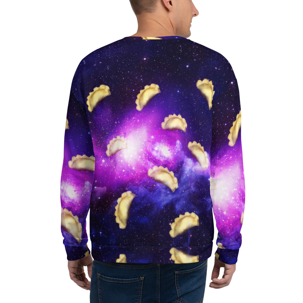 Pierogi In Space All Over Print Unisex Sweatshirt  Polish Shirt Store   