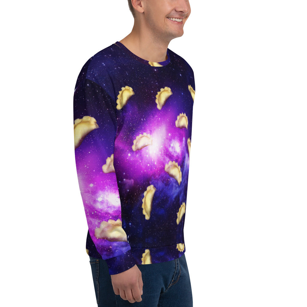 Pierogi In Space All Over Print Unisex Sweatshirt  Polish Shirt Store   