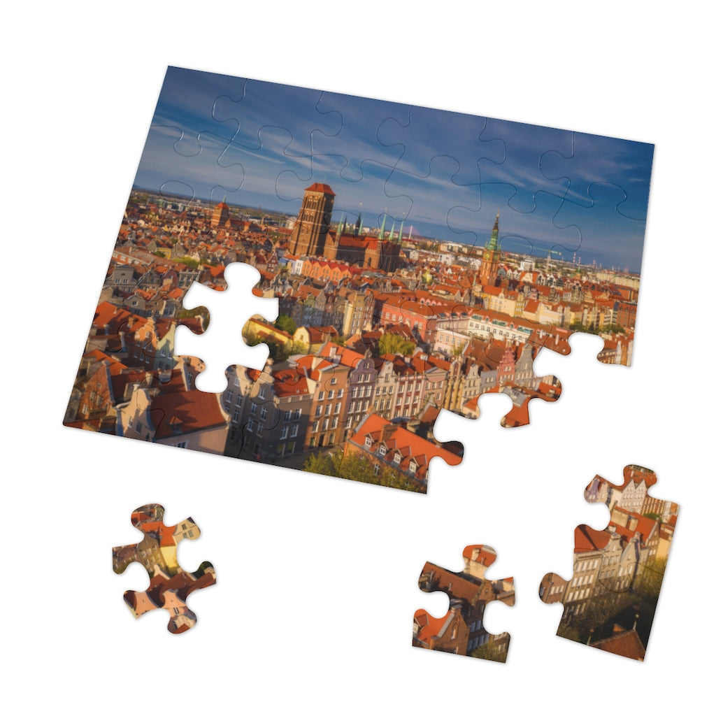 Gdansk Poland Old Town Jigsaw Puzzle Puzzle Printify   