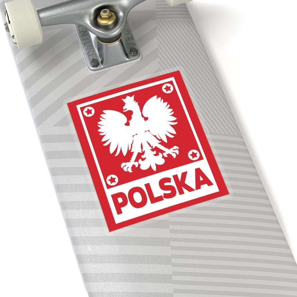 Polska Polish Eagle Sticker Paper products Printify 6" × 6" Transparent 