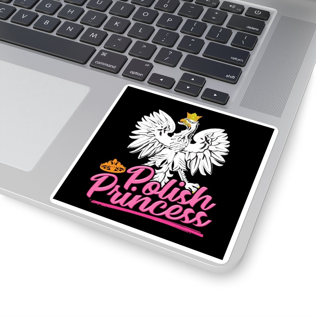 Polish Princess Square Sticker Paper products Printify   