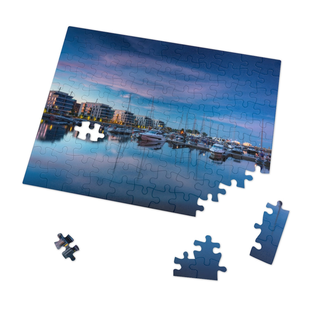 Yacht Marina Gydnia Poland Jigsaw Puzzle Puzzle Printify   