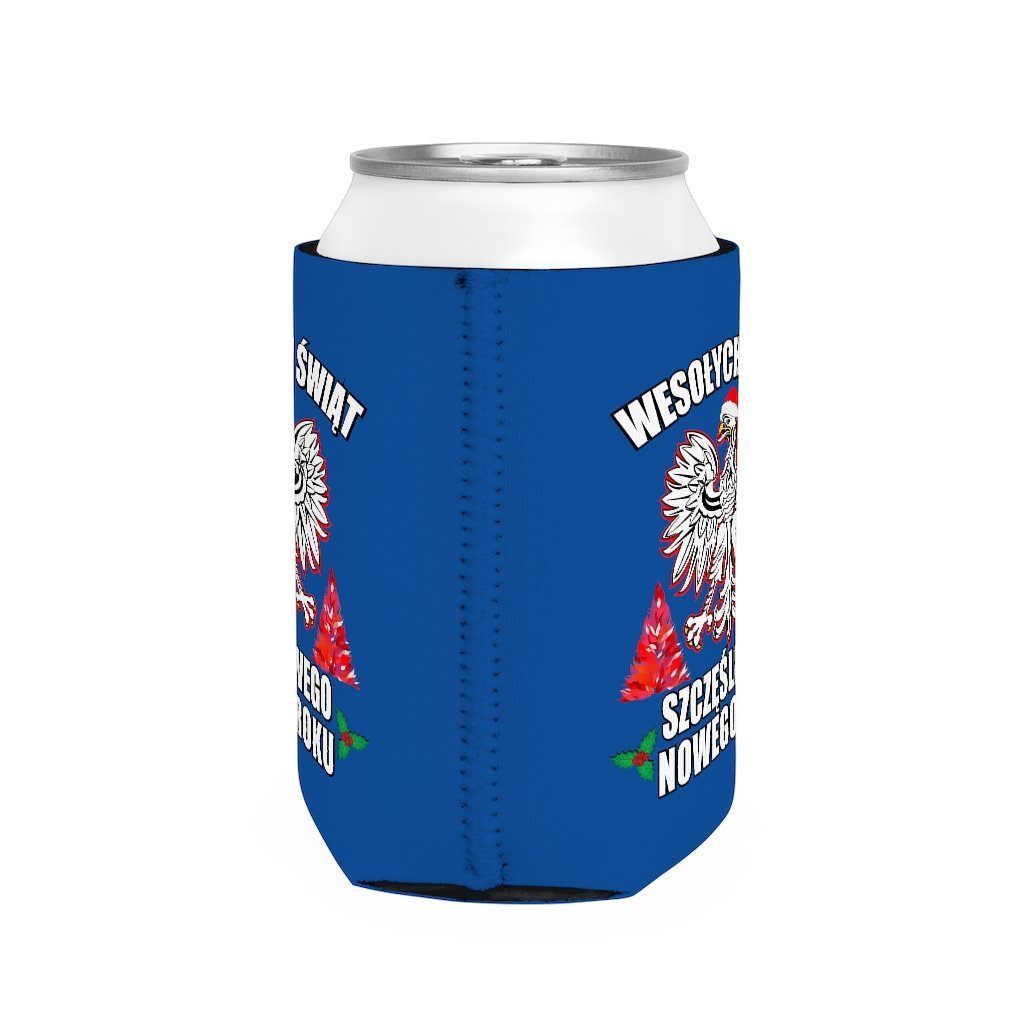 Wesolych Swiat Can Cooler Sleeve Accessories Printify   