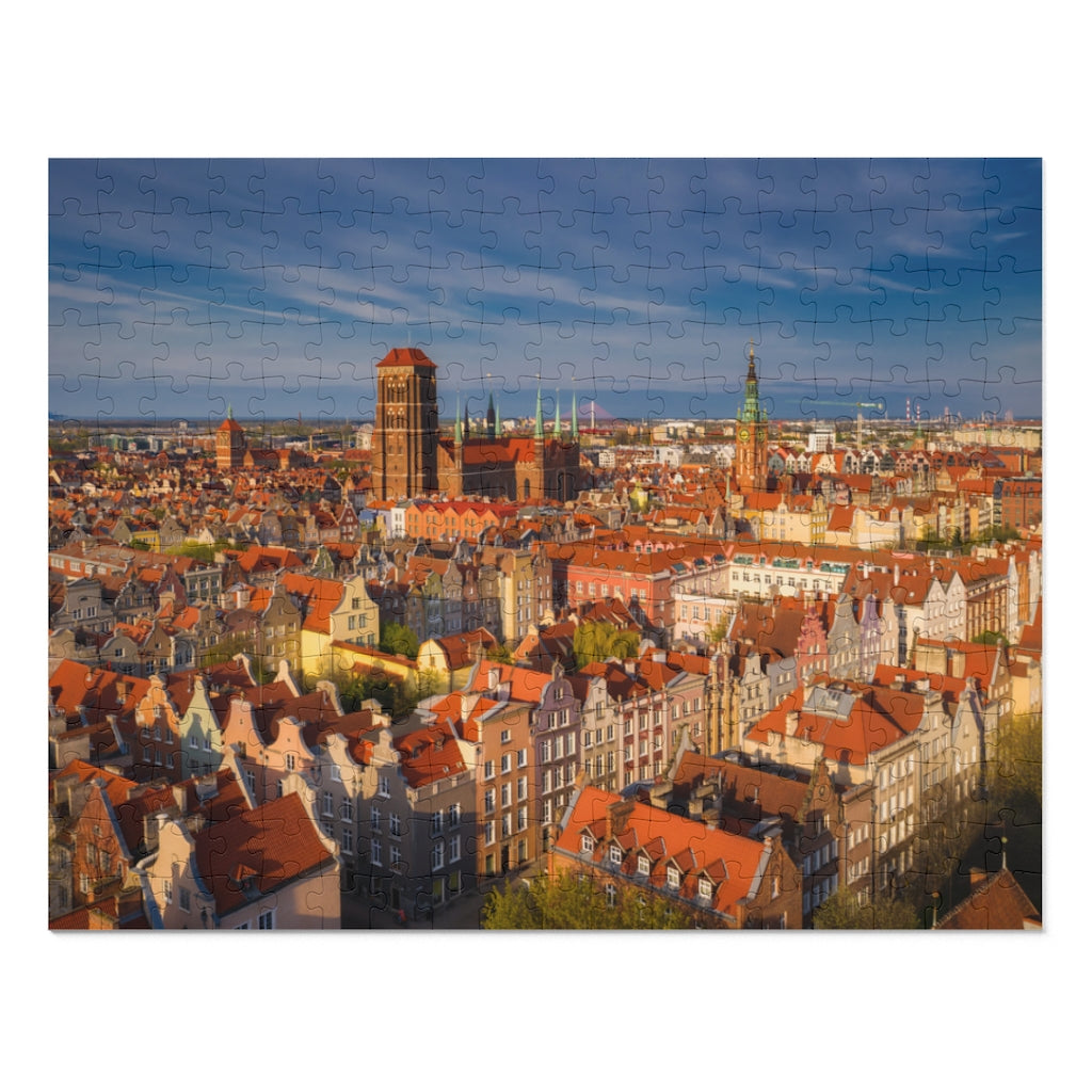 Gdansk Poland Old Town Jigsaw Puzzle Puzzle Printify 14" × 11" (252 pcs)  
