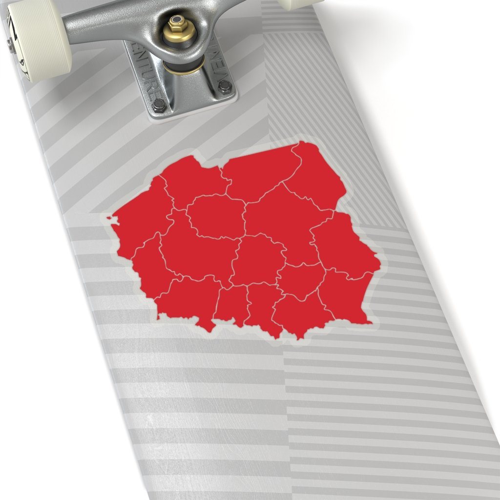 Poland Sticker Paper products Printify 6" × 6" Transparent 