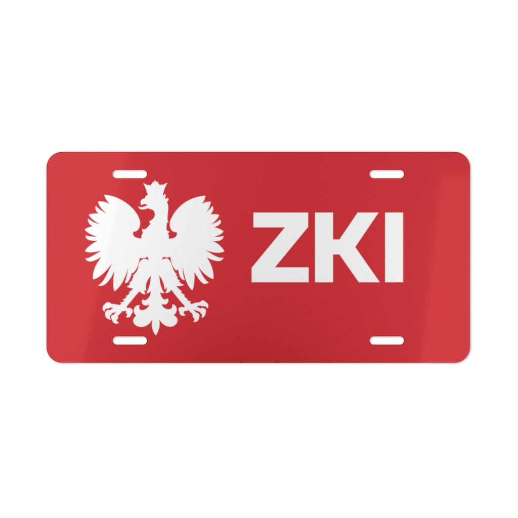 ZKI Surname Ending Vanity Plate Accessories Printify 12" × 6"  